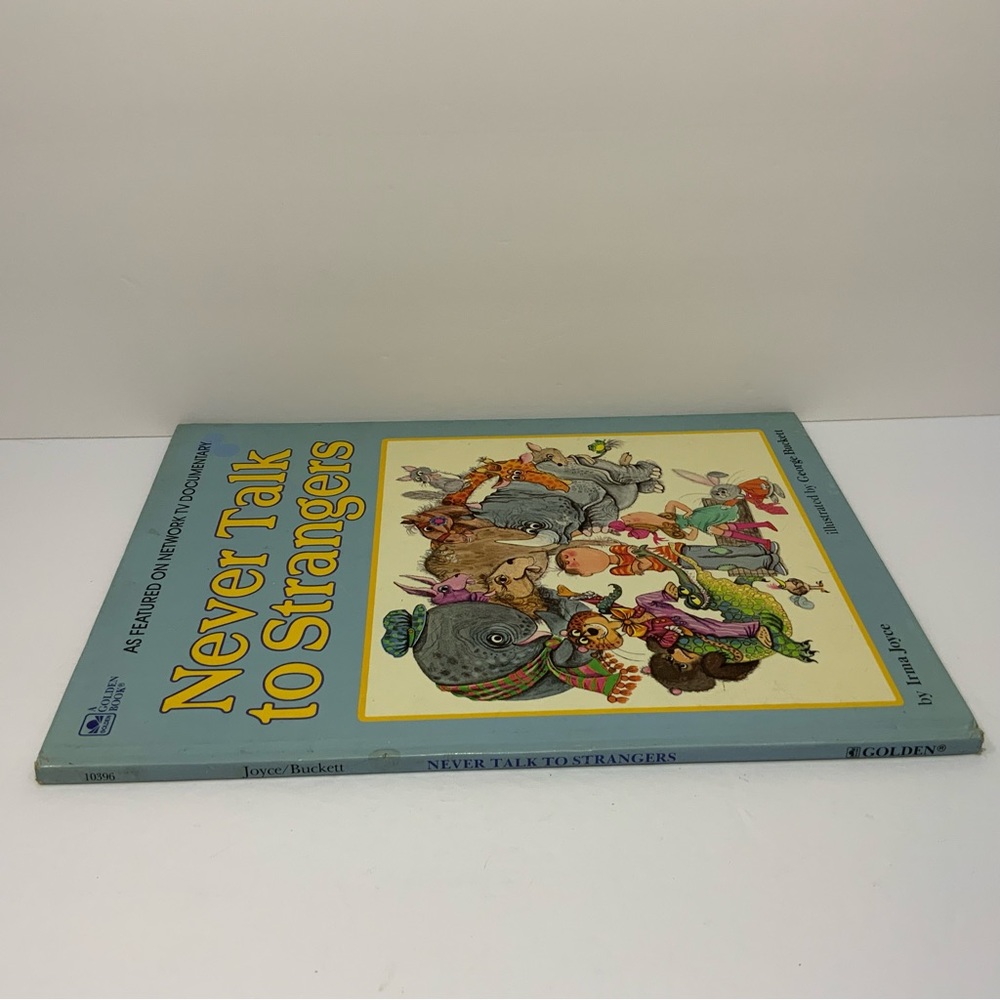 Never Talk to Strangers Vintage Hardcover Children’s Big Golden Book Irma Joyce - Picture 9 of 15